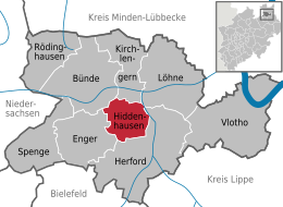 Hiddenhausen – Mappa