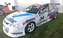 The Holden Commodore (VT) in which Bargwanna and Garth Tander won the 2000 FAI 1000 at Bathurst. The car is pictured in 2018. Holden Commodore VT of GRM.jpg
