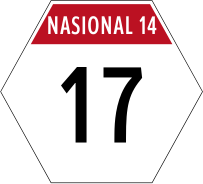 National route 17 in Region 14 (Central Java)