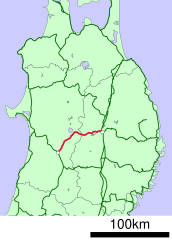 Mapa przebiegu linii kolejowej