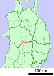 田沢湖線の路線図