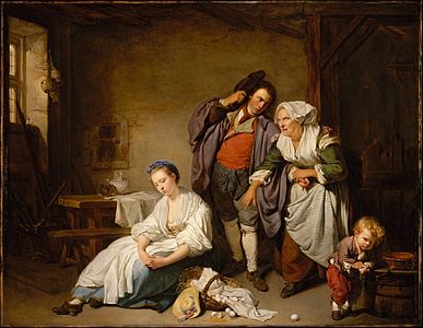 Les Œufs cassés (1756), New York, Metropolitan Museum of Art.