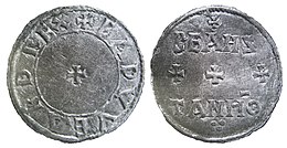 Silver penny of Edward the Elder