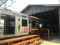 KRL Commuterline train from Tanah Abang at the Rangkasbitung station