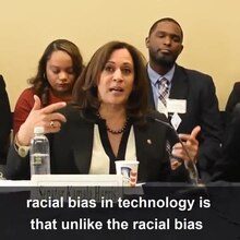 File:Kamala Harris speaks about racial bias in artificial intelligence - 2020-04-23.ogv