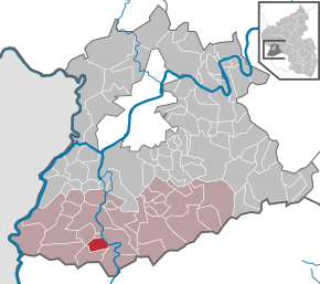 Poziția ortsgemeinde Kastel-Staadt pe harta districtului Trier-Saarburg