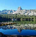 Crystal Crag reflected in Lake George