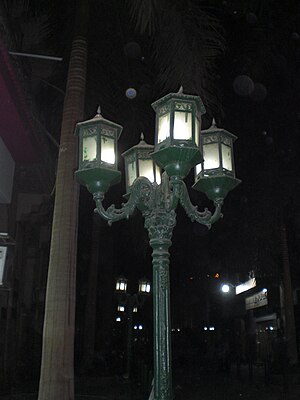 A Lamppost on Qasr el Nil Street