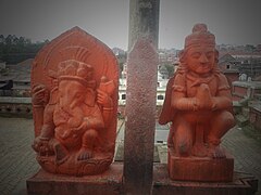 Lord Ganesha And Hanumanji,Pashupatinath, Nepal