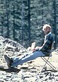 The volcanologist David A. Johnston 13 hours before his death at the 1980 eruption of Mount St. Helens