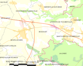 Poziția localității Bosgouet