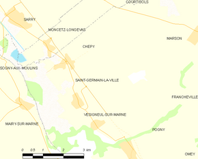 Poziția localității Saint-Germain-la-Ville