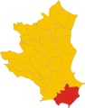 Collocatio finium municipii in Provincia Crotonensi.