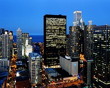 Display of West's hometown, Chicago