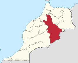 Kaart van Meknès-Tafilalet