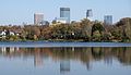 Minneapolis skyline and Lake of the Isles (October)