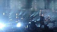 Nine Inch Nails performing in 2013