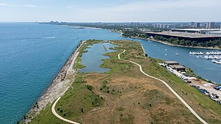 Moitié sud de Northerly Island.