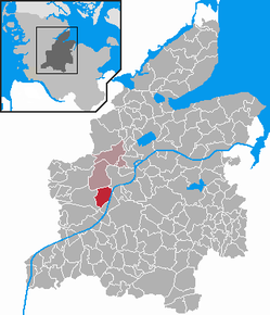 Poziția Nübbel pe harta districtului Rendsburg-Eckernförde