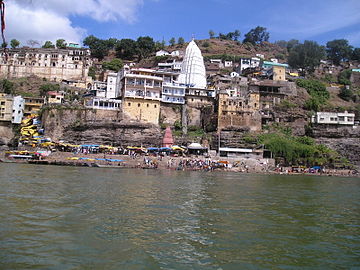 Në Tempullin Omkareshwar, Madia Pradesh, Indi.