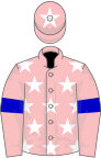 Pink, white stars, blue armlets, white star on cap