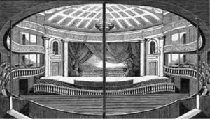 The interior of Park Theatre, built in 1798 Park Theatre interior.jpg