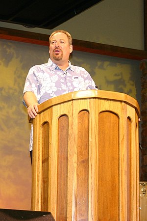 Pastor Rick Warren at Saddleback Church.