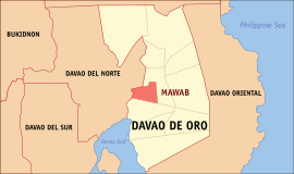 Mawab na Davao de Ouro Coordenadas : 7°30'31"N, 125°55'14"E