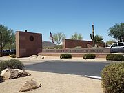 Entrance of the National Memorial Cemetery of Arizona.