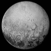 Pluto ketika diperlihatkan oleh New Horizons (11 Juli 2015).