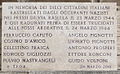 Lapide in memoria dei rastrellati di via Rasella uccisi alle Fosse Ardeatine, affissa in via delle Quattro Fontane (vicino al numero civico 12), il 24 marzo 2010. È l'unica targa commemorativa nei luoghi delle vicende del 23 marzo 1944.