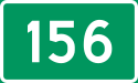 Vegnummerskilt riksvei 156