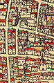 Rue de Braque, en 1575, plan de Belleforest.