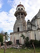 Saint Catherine of Alexandria Church bell tower quake damage