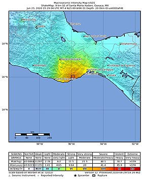 Image illustrative de l’article Séisme du 23 juin 2020 à Oaxaca