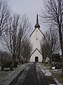 Skjerstad kyrkje i mars 2006 Foto: Lars Røed Hansen