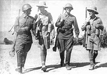 Soviet and British soldiers in Iran, following the Anglo-Soviet invasion, August 1941 Soviet and British infantrymen in Iran.jpg