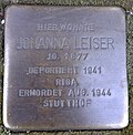 Stolperstein für Johanna Leiser (Spichernstraße 30)