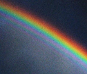 Refractive phenomena, such as this rainbow, ar...