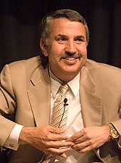 Thomas Friedman's columns supporting radical centrism are a favorite target for bloggers Thomas Friedman 2005 (5).jpg