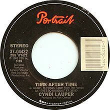 Time After Time by Cyndi Lauper US vinyl A-side.jpg