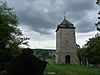 Toren van de oude kerk Saint-Martin van Comblain-Au-Pont