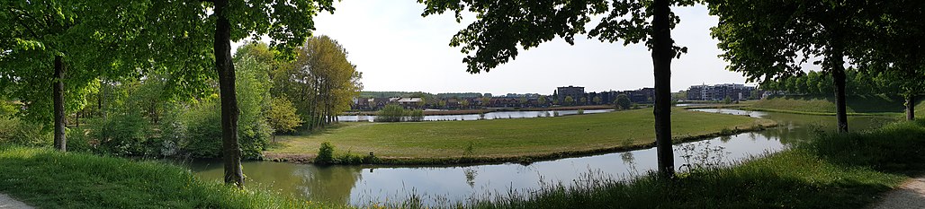 Uitzicht vanaf Solmsbolwerk op Vest en Buitenvest