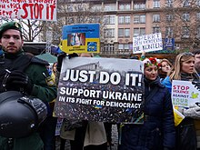 Euromaidan in Munich Ukraine Demo Munchen (12269462196).jpg