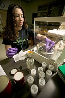 Nuclear research at the University of Wisconsin-Madison, a research university, in Madison, Wisconsin, United States, May 2005 Universities Use Nuclear Materials in Lab Experiments (7845753974).jpg