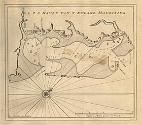 Dutch map of a coast of Mauritius