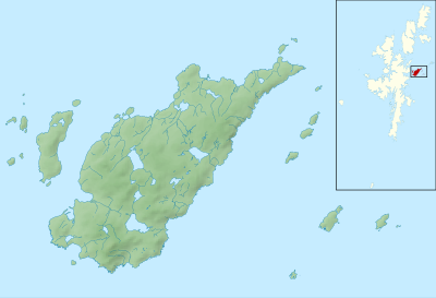 Location map Scotland Shetland Whalsay