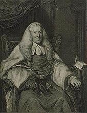 Lord Mansfield (1705-1793), whose opinion in Somerset's Case (1772) was widely taken to have held that there was no basis in law for slavery in England William Murray of Mansfield.jpg