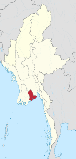 Regione di Yangon - Localizzazione