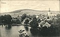 Kostel a obec na historické pohlednici